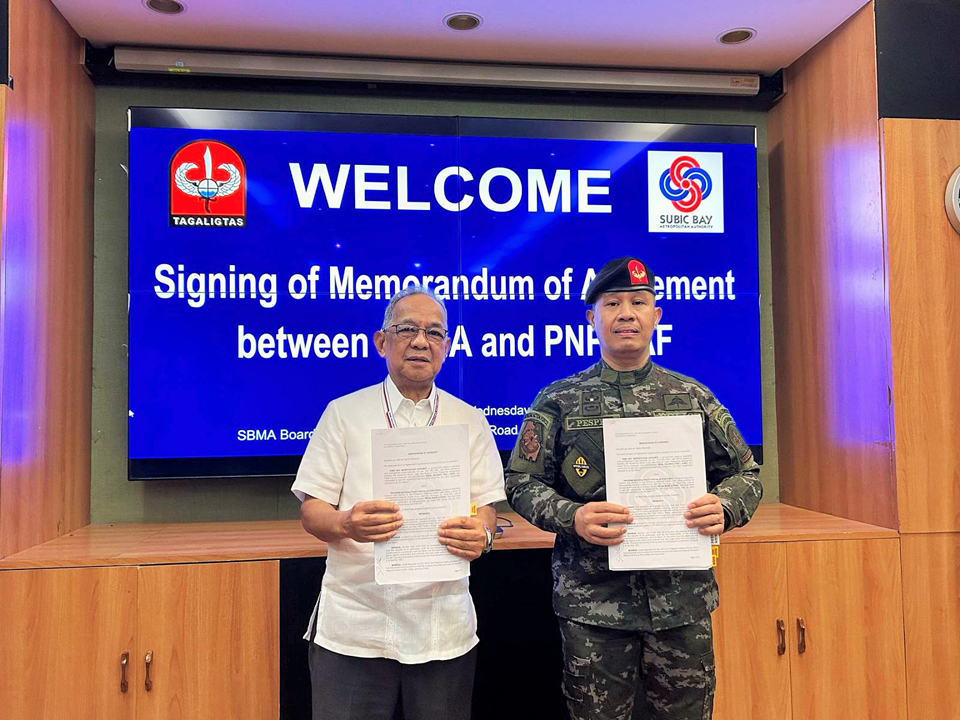 SBMA signs PNP-SAF extension in Subic Freeport